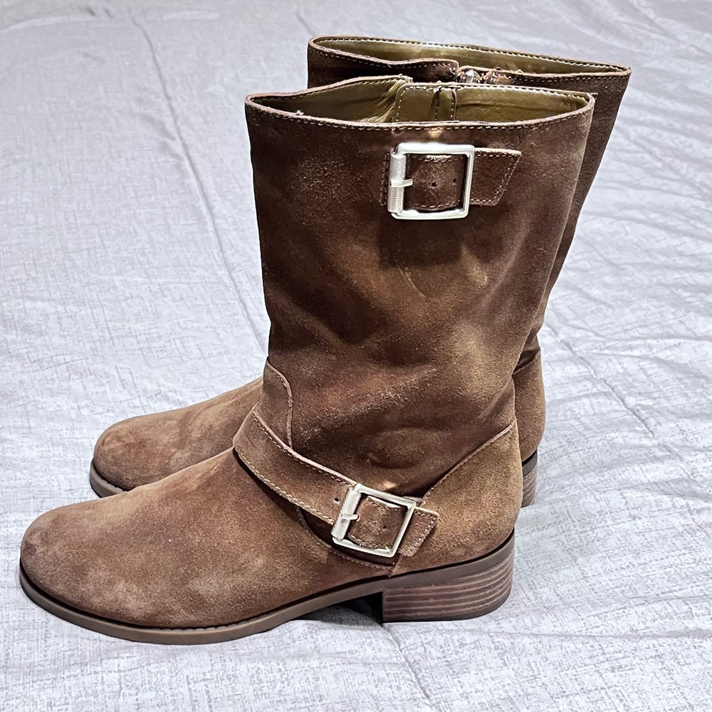 Sole Society Suede Moto Boot size 10